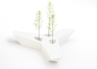 Banc design en polyéthylène avec ou sans coussin - Faz par Vondom