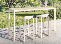 Table haute H 105 en aluminium et HPL 2 tailles - Frame par Vondom