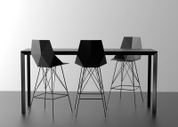 Table haute H 105 en aluminium et HPL 2 tailles - Frame par Vondom