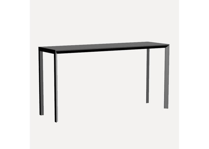 Table haute H 105 en aluminium et HPL 2 tailles...