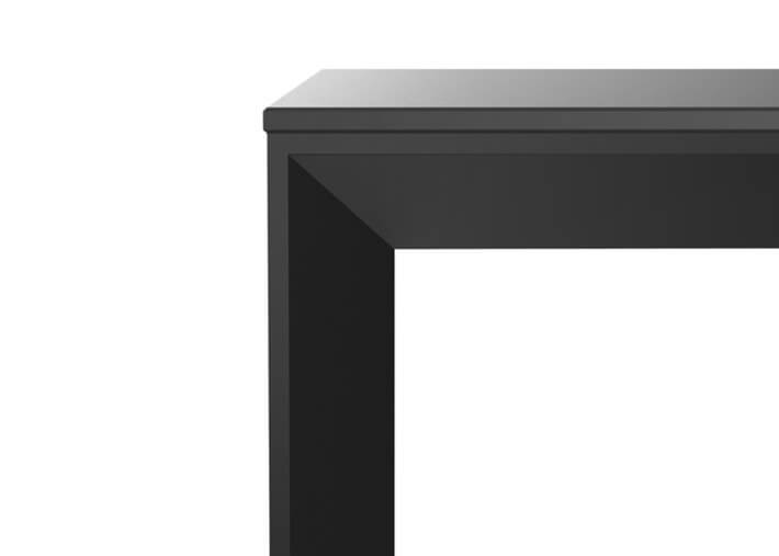Table de repas design en aluminium et HPL 3...