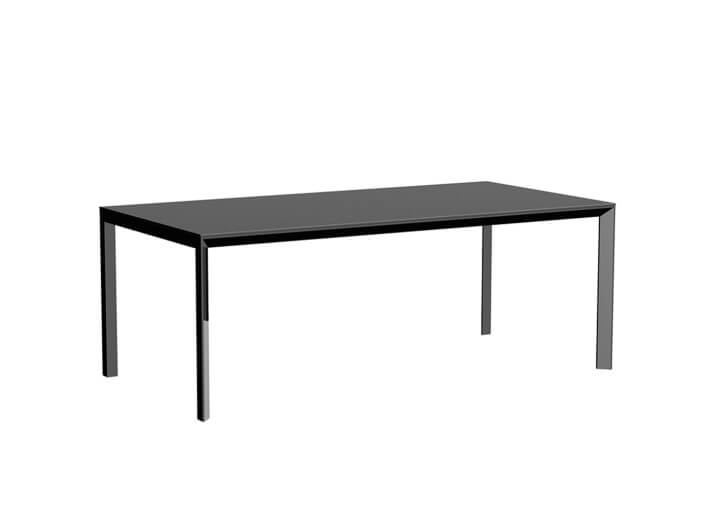 Table de repas design en aluminium et HPL 3...