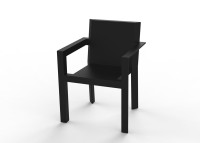 Set de 2 fauteuils de table design en polyéthylène - Frame par Vondom