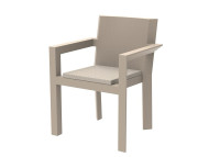Set de 2 fauteuils de table design en polyéthylène - Frame par Vondom