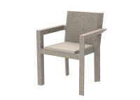 Set de 2 fauteuils de table design en polyéthylène - Frame par Vondom