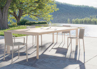 Set de 4 chaises ou fauteuils empilables polypropylène Quartz Vondom