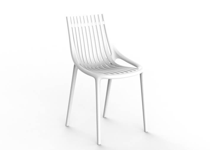 Set de 4 chaises de jardin empilables 5 coloris...