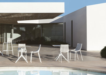 Set de 4 chaises de jardin empilables 5 coloris - Ibiza... 2