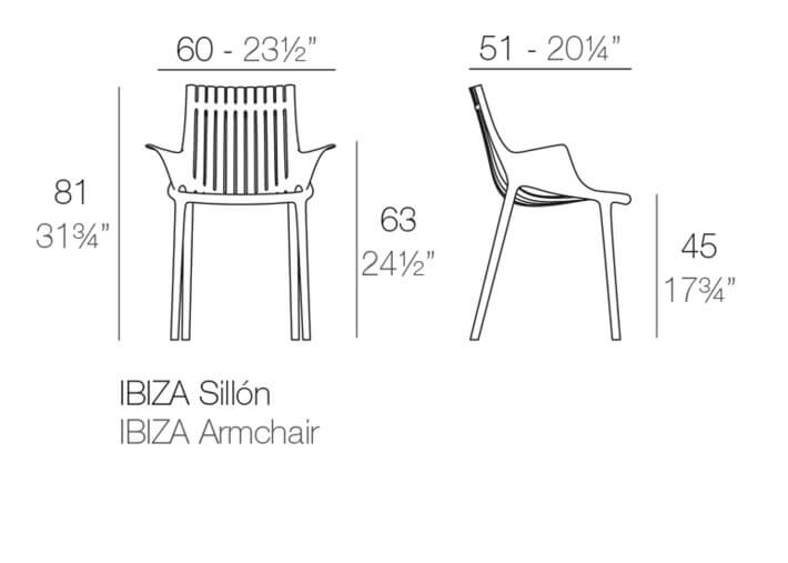 Set de 4 fauteuils de table empilables 5...