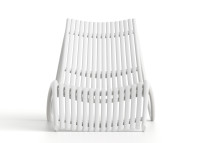 Set de 4 transats design en polypropylène blanc beige ou taupe - Ibiza par Vondom