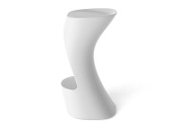 Tabouret de bar design en polyéthylène mat ou laqué - Noma par Vondom