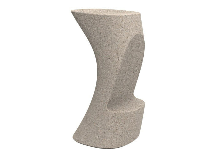 Tabouret de bar design en polyéthylène mat ou...
