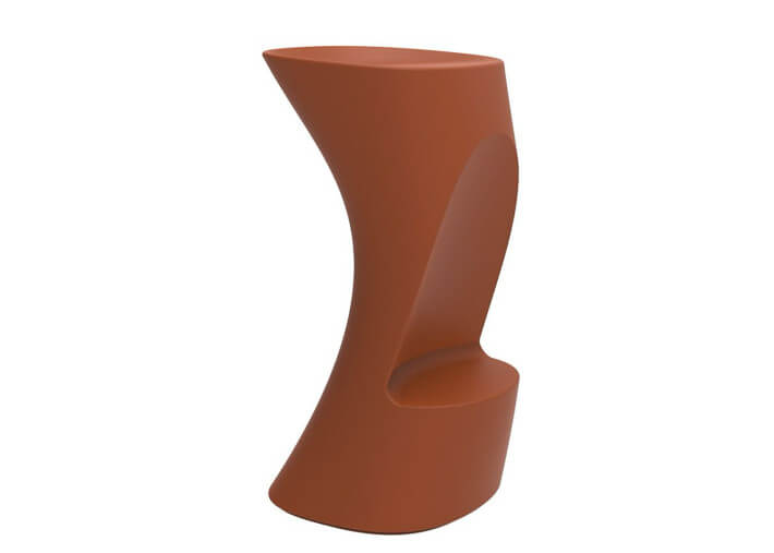 Tabouret de bar design en polyéthylène mat ou...