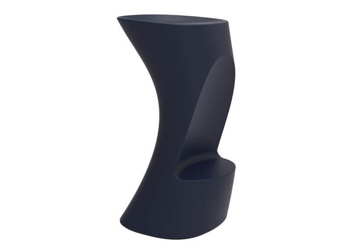 Tabouret de bar design en polyéthylène mat ou...