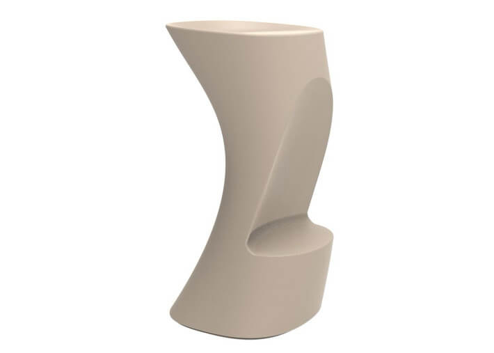 Tabouret de bar design en polyéthylène mat ou...