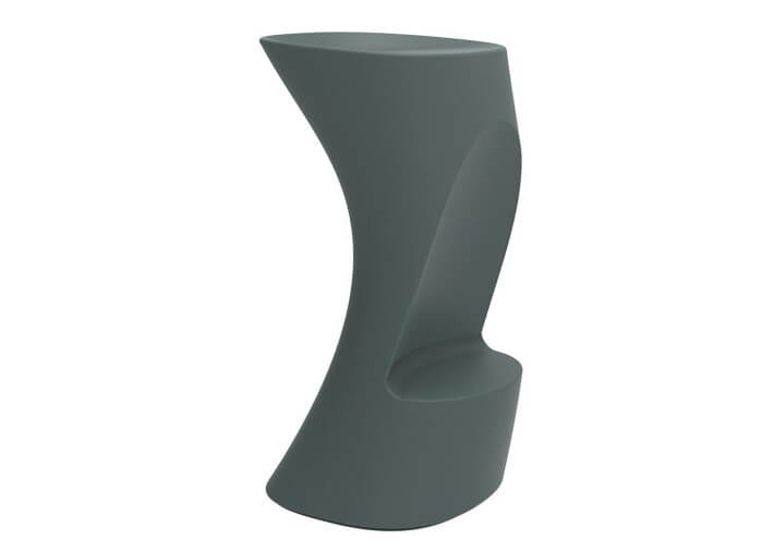 Tabouret de bar design en polyéthylène mat ou...