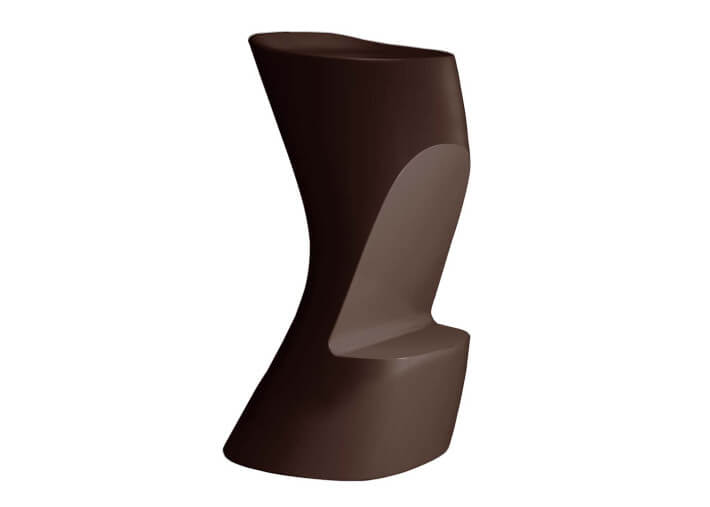 Tabouret de bar design en polyéthylène mat ou...