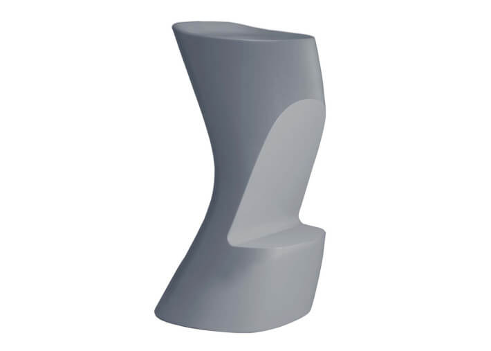 Tabouret de bar design en polyéthylène mat ou...