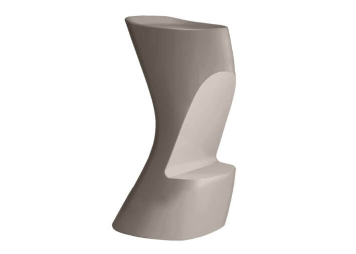 Tabouret de bar design en polyéthylène mat ou...