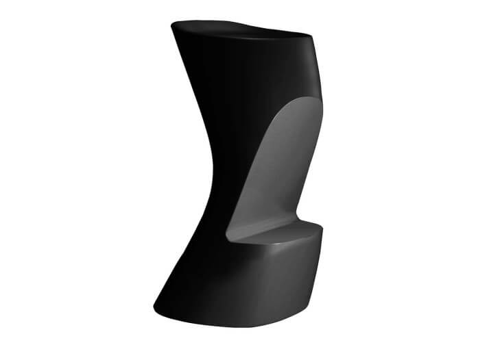 Tabouret de bar design en polyéthylène mat ou...
