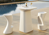 Table de bar d'extérieur avec ou sans seau à glace - Noma par Vondom