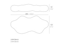 Banc original effet coulée de lave par Karim Rashid - Lava Vondom
