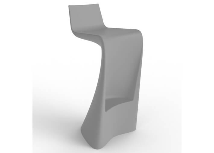Tabouret de bar original en polyéthylène mat ou...