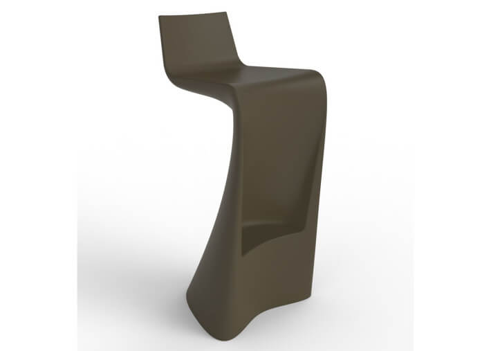 Tabouret de bar original en polyéthylène mat ou...