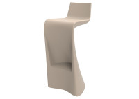 Tabouret de bar original en polyéthylène mat ou laqué Wing par Vondom