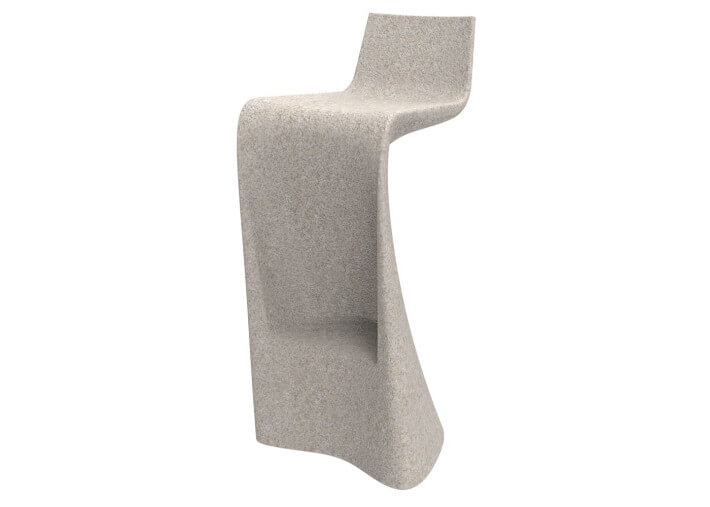 Tabouret de bar original en polyéthylène mat ou...