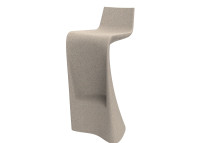 Tabouret de bar original en polyéthylène mat ou laqué Wing par Vondom