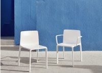 Set de 4 fauteuils de table avec accoudoirs empilables - Kes Vondom