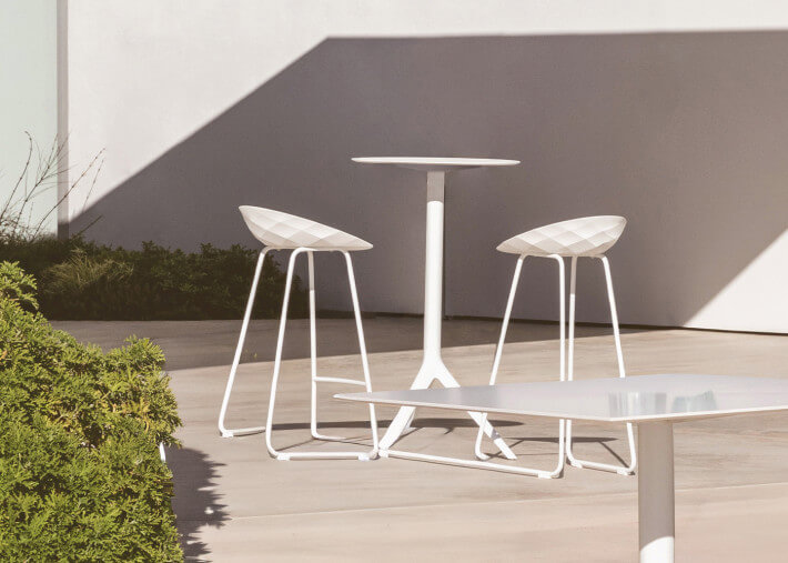 Set de 2 tabourets de bar intérieur extérieur...