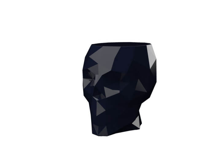 Set de 2 tabourets tête de mort design par...