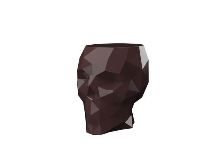 Set de 2 tabourets tête de mort design par...