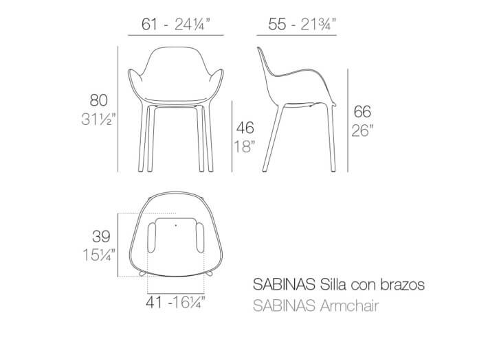 Set de 4 chaises empilables en polypropylène...