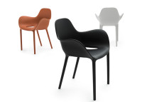 Set de 4 chaises empilables en polypropylène coloré - Sabinas Vondom