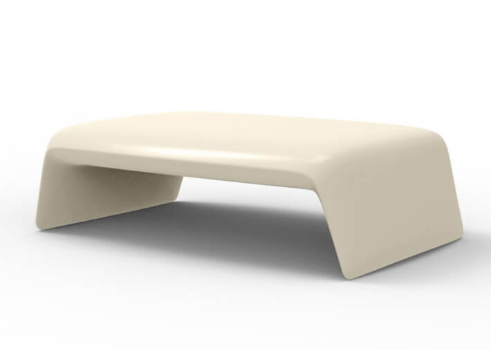 Table basse design en polyéthylène 15 coloris -...