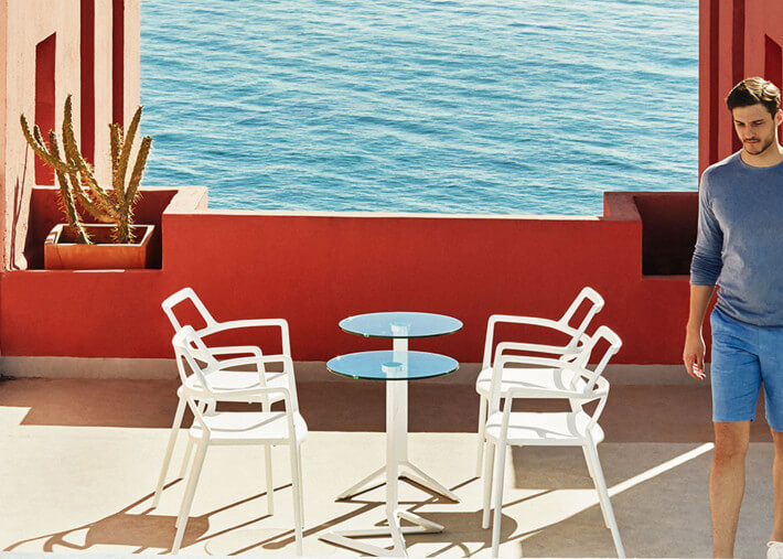 Set de 4 chaises design intérieur extérieur 4...