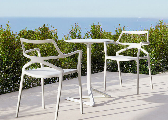 Set de 4 chaises design intérieur extérieur 4...