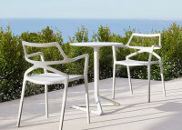 Set de 4 chaises design intérieur extérieur 4 coloris - Delta par Vondom