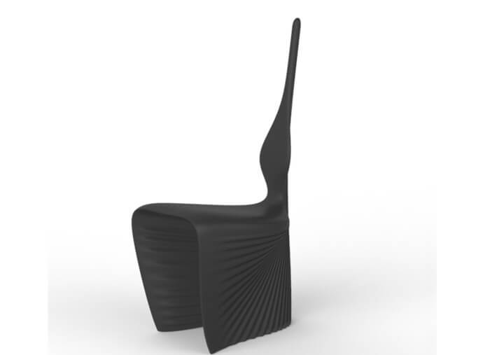 Chaise design en polyéthylène 15 coloris -...
