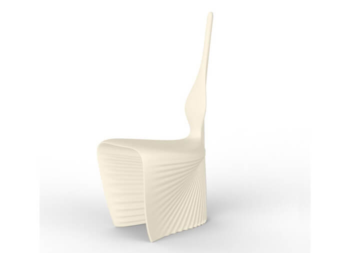 Chaise design en polyéthylène 15 coloris -...