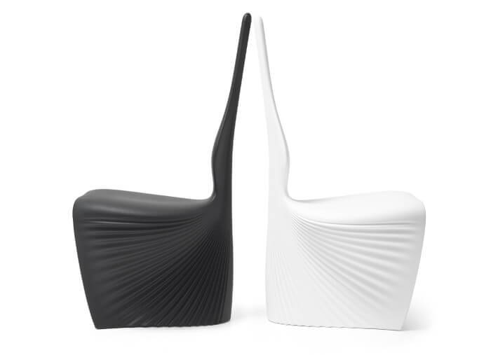 Chaise design en polyéthylène 15 coloris -...