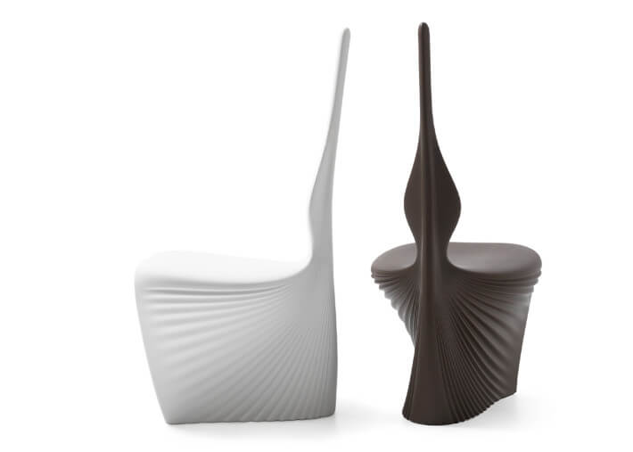 Chaise design en polyéthylène 15 coloris -...