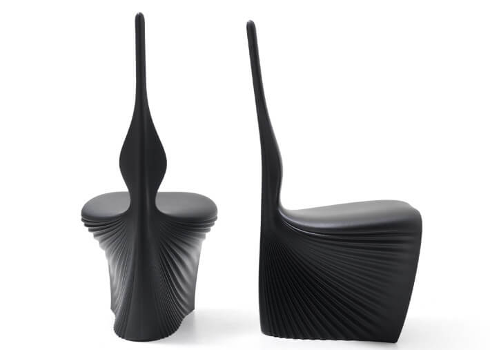 Chaise design en polyéthylène 15 coloris -...