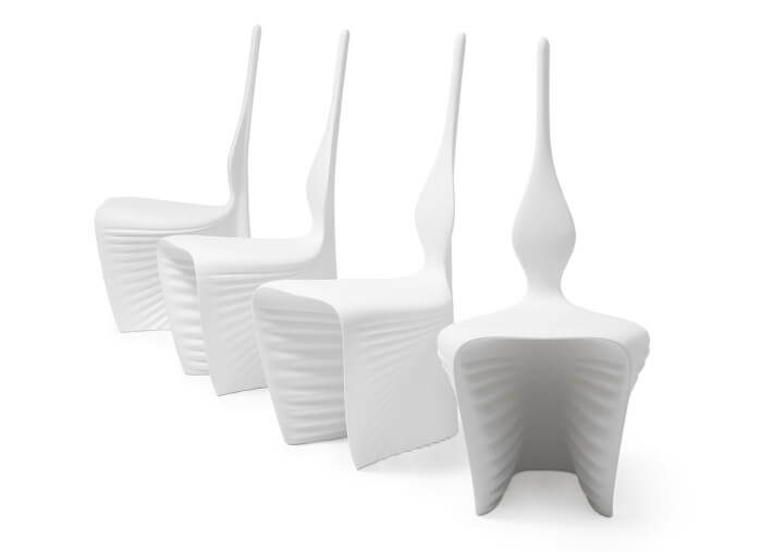Chaise design en polyéthylène 15 coloris -...