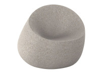 Fauteuil design forme galet extérieur en polyéthylène - Stone Vondom