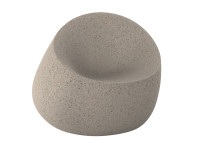 Fauteuil design forme galet extérieur en polyéthylène - Stone Vondom