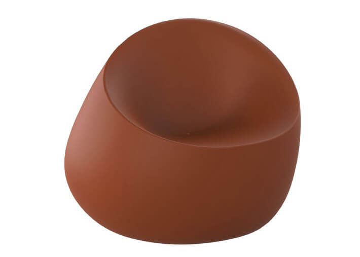 Fauteuil design forme galet extérieur en...